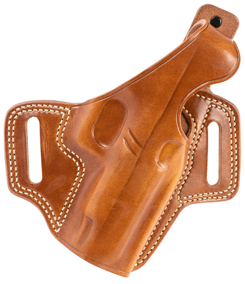 Galco FL834 Fletch  OWB Tan Leather Belt Slide Compatible w/ Glock 48/48 MOS/S&W M&P Shield EZ Belt Up to 1.75" Wide Right Hand                                                                         