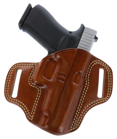 Galco CM876 Combat Master  OWB Tan Leather Belt Slide Fits Springfield Hellcat Pro Right Hand                                                                                                           