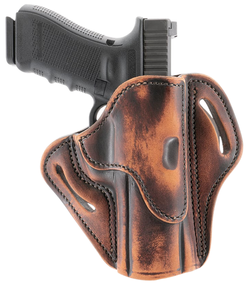 1791 Gunleather ORBH24SVTGR BH2.4S Optic Ready Size 2.4S Vintage Leather Belt Slide Fits H&K VP9SK/FN 509 Right Hand                                                                                    