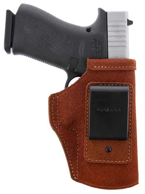 Galco STO286R Stow-N-Go  IWB Natural Steerhide Fits Glock 26 Gen3-5 Right Hand                                                                                                                          