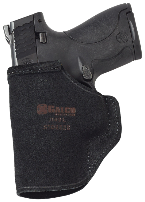 Galco STO858B Stow-N-Go  IWB Black Leather Belt Clip Fits S&W M&P 380EZ Right Hand                                                                                                                      