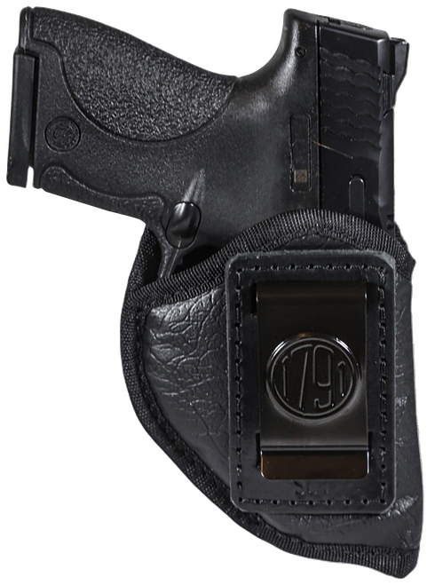 1791 Gunleather ECOSC1BLKR  Sub-Compact IWB Small Black Right Hand                                                                                                                                      