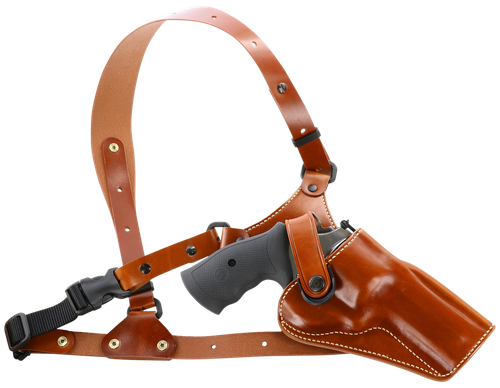 Galco GA170 Great Alaskan Chest Holster Fits Chest Up To 54" Tan Leather Shoulder/Torso Strap Fits S&W X Frame 500 4" Right Hand                                                                        