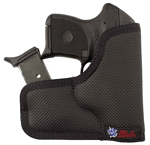 DeSantis Gunhide M33BJG3Z0 Nemesis Ammo Pocket Black Rubberized Fabric Fits Kel-Tec P-3AT/P32 Ambidextrous                                                                                              