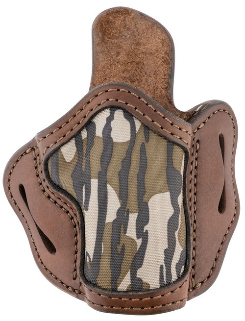 1791 Gunleather MOBH24SBRWR BH2.4S Optic Ready OWB Size 2.4S Brown/Mossy Oak Leather Belt Slide Fits FN 509/H&K VP9SK Right Hand                                                                        