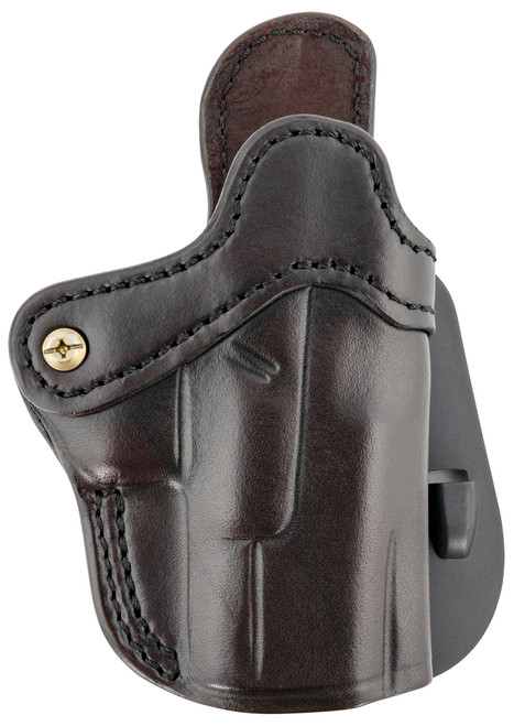 1791 Gunleather ORPDH21SBRR BH2.1 Optic Ready OWB Size 2.1 Signature Brown Leather Paddle Compatible w/Glock 17/Springfield XD/S&W Shield Right Hand                                                    