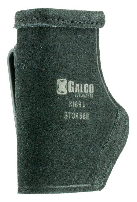 Galco STO436B Stow-N-Go  IWB Black Leather Belt Clip Fits Ruger LCP/Diamondback DB Right Hand                                                                                                           
