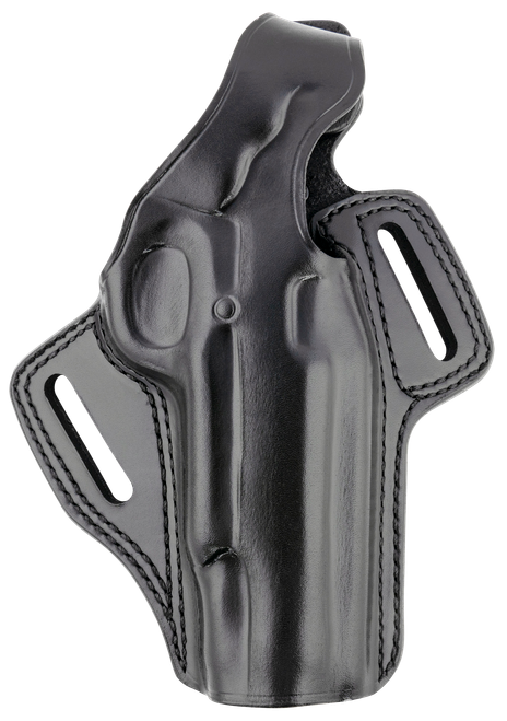 Galco FL212RB Fletch  OWB Black Leather Belt Slide Fits 1911 Right Hand                                                                                                                                 