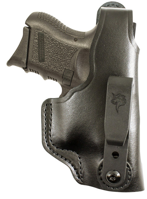 DeSantis Gunhide 033BAX7Z0 Dual Carry II  IWB/OWB Black Leather Belt Clip Fits S&W M&P Shield 9/40 & S&W M&P Shield 2.0 Right Hand                                                                      
