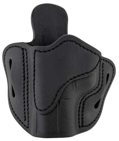 1791 Gunleather ORBH21SBLL BH2.1 Optic Ready OWB Size 2.1 Stealth Black Leather Belt Slide Compatible w/Glock 17/S&W M&P Shield/Springfield XD Left Hand                                                