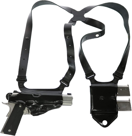 Galco MCII870B Miami Classic II Shoulder System Black Full Grain Leather                                                                                                                                