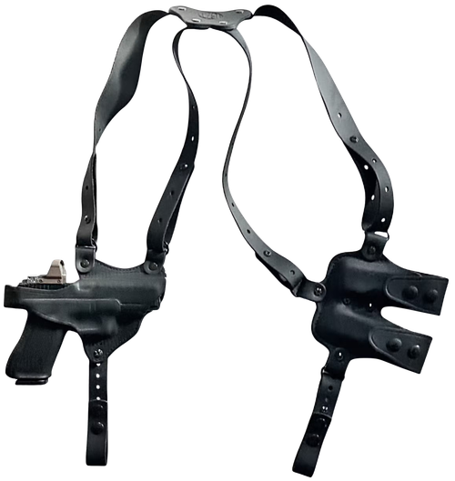 1791 Gunleather NSS2.1SBLHR  Optic Ready Shoulder Horizontal Black Fits Glock 17 Right Hand                                                                                                             