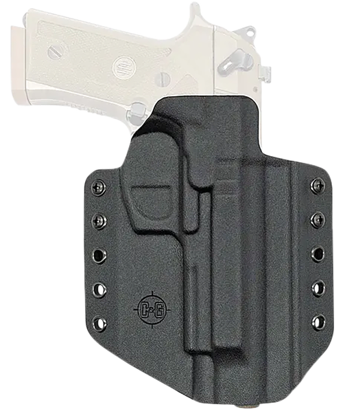 C&G Holsters 2750100 Covert  OWB Black Kydex Belt Loop Fits Beretta M9A3/M9A4 Right Hand                                                                                                                