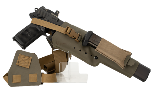 Cole-tac VWX105 Varmint Wrangler XL Pistol Holder Chest Ranger Green Right Hand                                                                                                                         