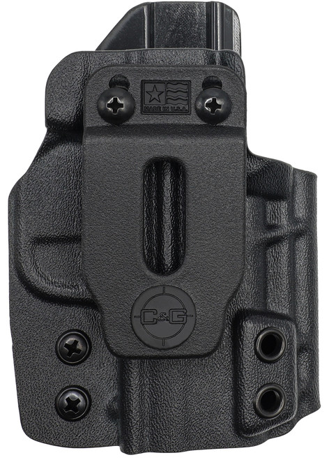 C&G Holsters 0952100 Covert  IWB Black Kydex Belt Clip Fits Springfield Hellcat Right Hand                                                                                                              