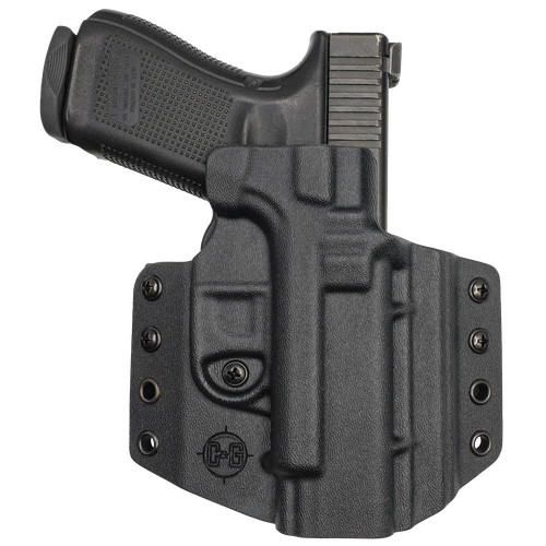 C&G Holsters 1850100 Covert  OWB Black Kydex Belt Loop Fits 1911 Government 5"                                                                                                                          