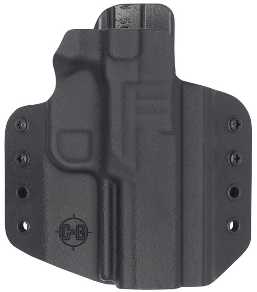C&G Holsters 1696100 Covert  OWB Black Kydex Belt Loop Fits FN 509/T Right Hand                                                                                                                         