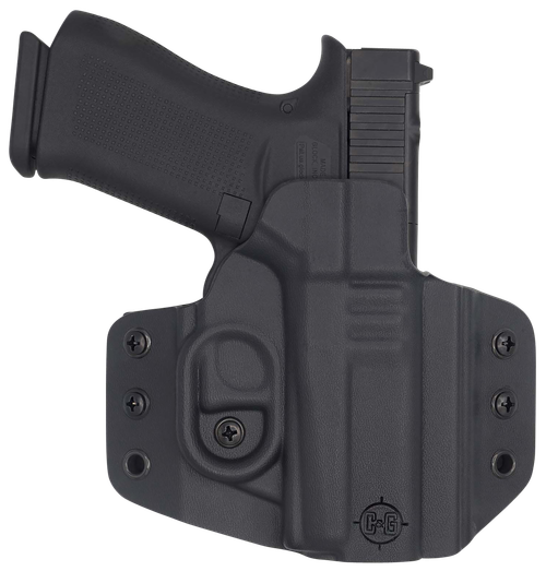 C&G Holsters 0060100 Covert  OWB Black Kydex Belt Loop Glock 43/43X/MOS                                                                                                                                 
