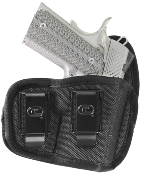 Crossfire Shooting Gear CRFVIGRSA1M1R The Vigor  IWB Size 01 Black Ballistic Nylon Double Belt Clip Fits Micro Fits 1-1.50" Barrel Right Hand                                                           