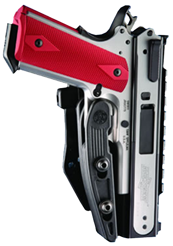 Hogue 00500 PowerSpeed  OWB Black Polymer Belt Clip Fits Semi-Auto Ambidextrous                                                                                                                         