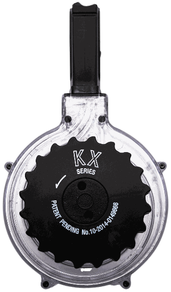 Kci Usa Inc KCIMZ036 AR-15  50rd Drum 5.56x45mm NATO Clear Polymer                                                                                                                                      