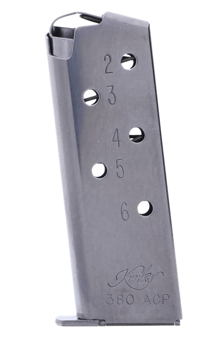 Kimber Mfg.,inc 1200163A Micro Magazine 6rd Silver Stainless Steel                                                                                                                                      