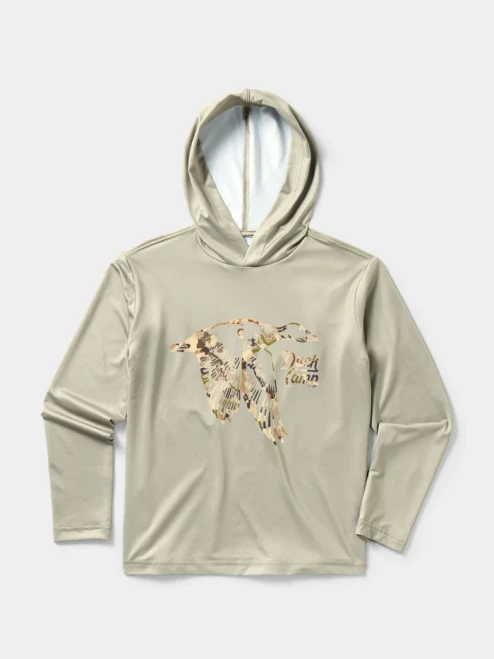 YOUTH SUN HOODIE - CAMO DUCK