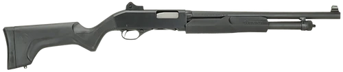 Stevens 19487 320 Security Full Size 12 Gauge Pump 3" 5+1 18.50" Matte Black Carbon Steel Barrel, Matte Black Aluminum Receiver, Fixed Matte Black Synthetic Stock, Ambidextrous                        