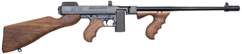 Thompson T110S 1927A-1 Deluxe 45 ACP Caliber with 16.50" Barrel, 10+1 Capacity (Stick), Blued Metal Finish, American Walnut Stock Wood Grip Right Hand                                                  