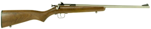 Crickett KSA3238 Youth  22 LR 1rd 16.12" Stainless Steel Barrel, Fixed Front/Adjustable Rear Peep Sights, Walnut Stock w/11.5" LOP, Rebounding Firing Pin Safety                                        