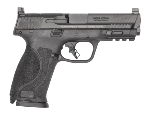 Smith & Wesson 14913 M&P9 M2.0 Full Size 9mm Luger 15+1 4.22" Black Armornite Barrel, Black Armornite Stainless Steel Optic Ready Slide, Black Polymer Frame w/Picatinny Rail, Interchangeable Palmswell