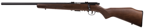Savage Arms 96717 93R17 GLV Full Size 17 HMR 5+1 21" Matte Black Heavy Varmint Barrel, Matte Black Drilled & Tapped Carbon Steel Receiver, Satin Hardwood Fixed Stock, Left Hand                        
