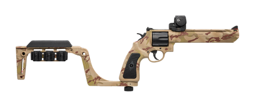 CNC Firearms CNCCANADC44 Colt Anaconda 44 Mag 6 Shot 8" Overall Multicam Cerakote Vent Rib Barrel, Picatinny Rail, Vortex Venom Red Dot                                                                 