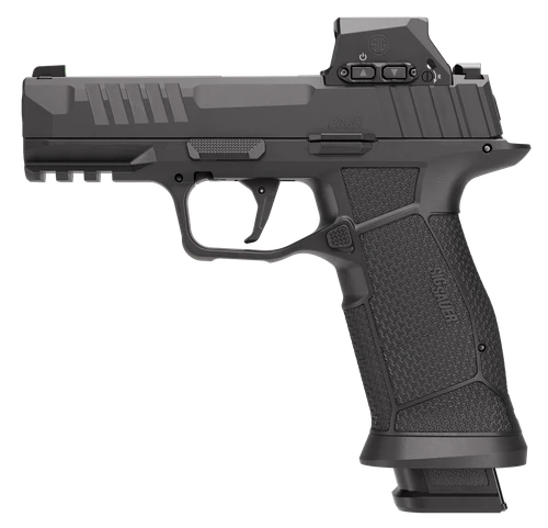 Sig Sauer 385CA9BXR3RXSL P385 w/Optic Carry 9mm Luger 21+1 4" Black Nitron Stainless Steel Slide w/ROMEO-X SIG-LOC, Black Stainless Steel Frame w/Picatinny Rail, Textured Grip, Ambidextrous           