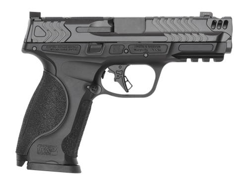 Smith & Wesson 14915 M&P9 M2.0 Metal 9mm Luger 15+1 4.22" Black Armornite Compensated Barrel, Gray Armornite Stainless Steel Ported Slide, Black Aluminum Frame w/Picatinny Rail, Interchangeable Palmsw