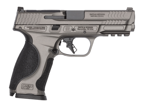 Smith & Wesson 14916 M&P9 M2.0 Metal 9mm Luger 15+1 4.25" Armornite Finish Stainless Steel Optic Ready Slide, Black Aluminum Frame w/Picatinny Rail, Interchangeable Palmswell Grip                     
