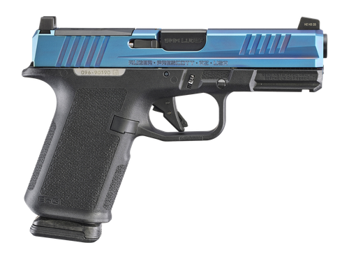 Ruger 19497 RXM 9mm Luger 15+1 4" Black FNC Nitride Barrel, Blue PVD Alloy Steel Optic Ready Slide, Black Polymer Frame w/Accessory Rail, Magpul EHG Grip, DPP/RMR/RMSc Footprint                       