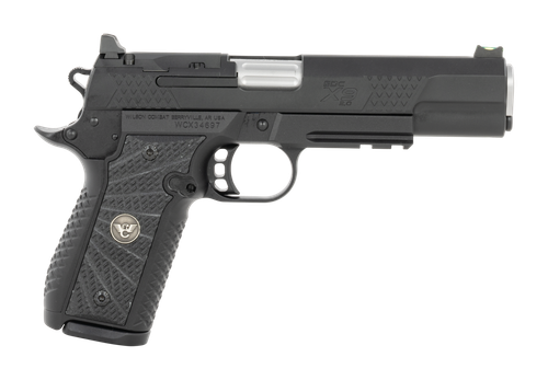 Wilson Combat 2EDCXLPR9OR EDC X9 2.0 9mm Luger 15+1 5" Stainless Fluted Barrel, Black Armor-Tuff Optic Ready Slide, Aluminum Frame w/Picatinny Rail, Black G10 Grip                                     