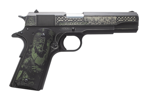 Tisas Arms Customs 10100518AA7 1911 A1 Service Warrior ports South Exclusive 45 ACP 7+1 5" Carbon Steel Serrated Slide & Frame w/Beavertail                                                             