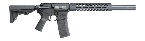 HM Defense HM15F-MS-556 StealthMS5 5.56 NATO 30+1 16.25" Integrally Suppressed Barrel, Black Hardcoat Anodize Aluminum Receiver w/Picatinny Rail, M-LOK Handguard, Adj HM CBQ  Black Polymer Stock, Blac