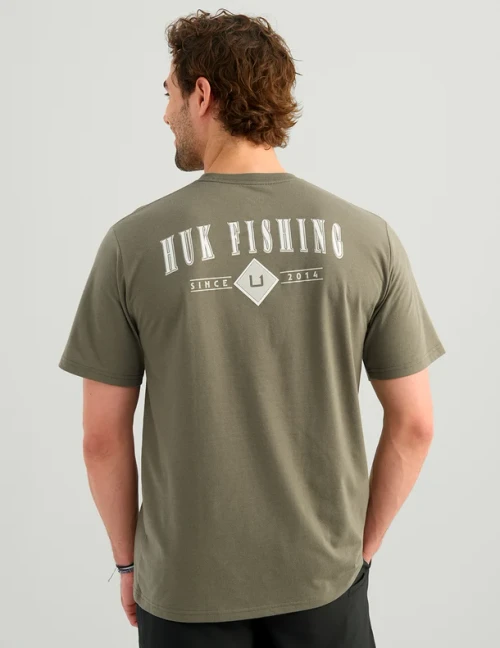 HUK DIAMOND SS POCKET TEE