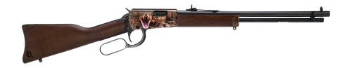 Heritage Mfg STR22LCH20-UVP2 Settler Compact 22 LR 15+1 20" Polished Black Oxide Barrel, Color Case Hardened Alloy Steel Receiver w/Custom Designed Snake Head, Fixed Wood Stock                        