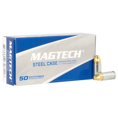Magtech FMJ STEEL CASE 124GR 9MM LUGER 50RD BOX