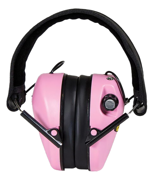 Caldwell 487111 E-Max Low-Profile Muff 23 dB Over the Head Pink/Black Adult                                                                                                                             