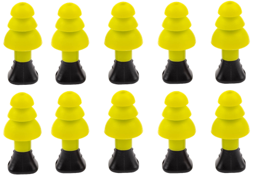 Allen 4122 Silicone Ear Plugs  26 dB Yellow 5 Pair                                                                                                                                                      
