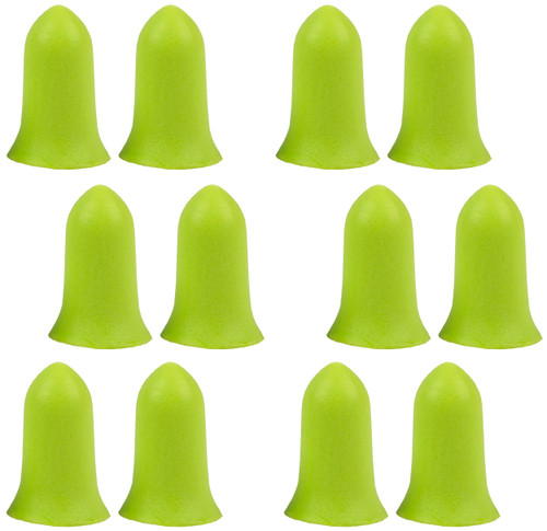 Allen 4136 Tapered Foam Ear Plugs 32 dB Lime Green 6 Pair                                                                                                                                               
