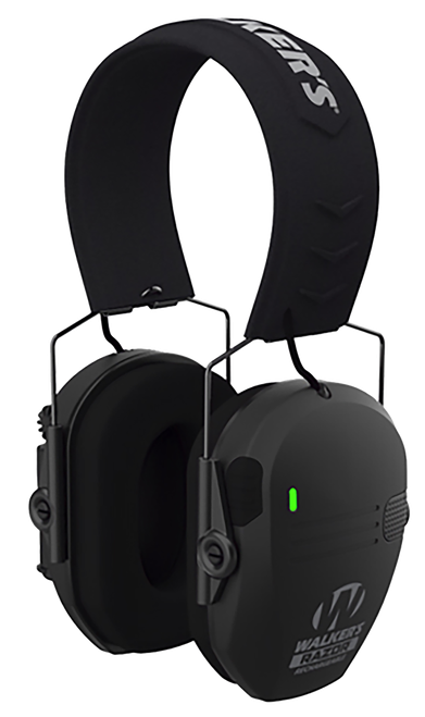 Walker's GWPRSEMRC Razor Rechargeable Electronic Muff 21 dB Over the Head Black Polymer                                                                                                                 