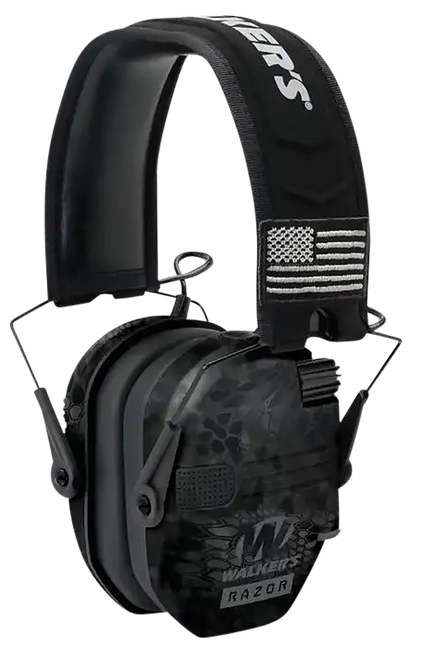 Walker's GWPRSEMPATKPT Razor Patriot Slim Muff 23 dB Over the Head Kryptek Highlander/Black Polymer                                                                                                     