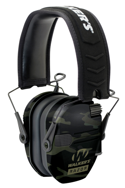 Walker's GWPRSEMMCCG Razor Slim Electronic Muff 23 dB Over the Head Multi-Cam/Black Polymer                                                                                                             