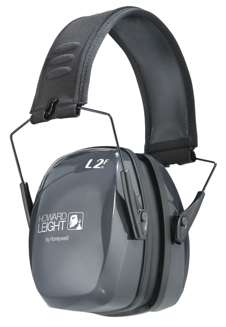 Howard Leight R01525 Leightning L2F Slim Passive Muff 27 dB Over the Head Gray/Black Adult                                                                                                              